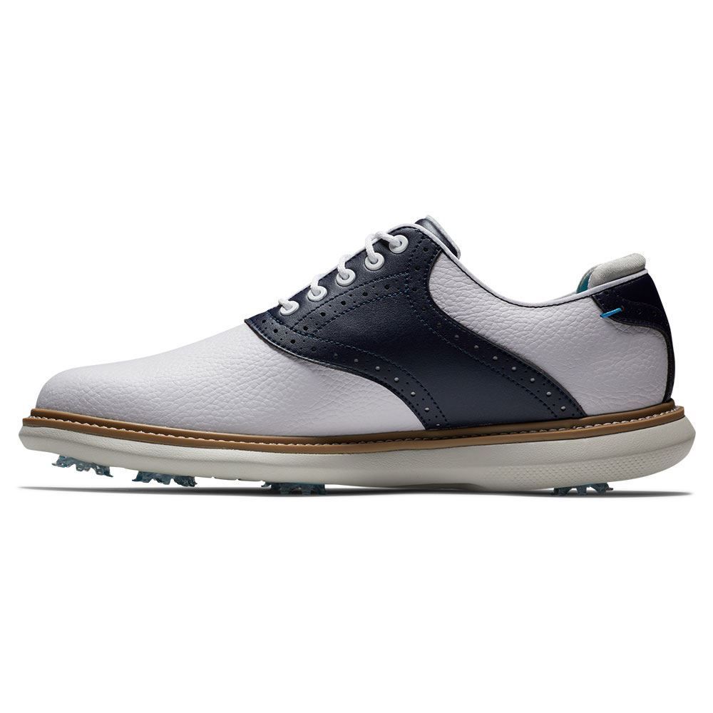FOOTJOY FootJoy Traditions Golf Shoes White Navy 57899