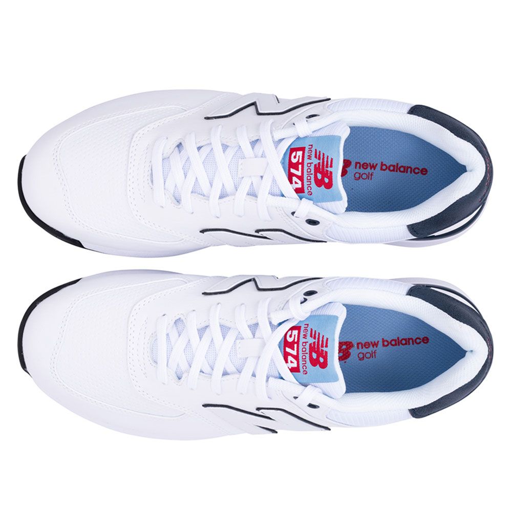 NEW BALANCE New Balance 574 Greens V2 Golf Shoes White Navy MG574