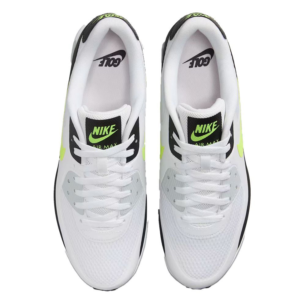 NIKE Nike Air Max 90 G Golf Shoes White Lime
