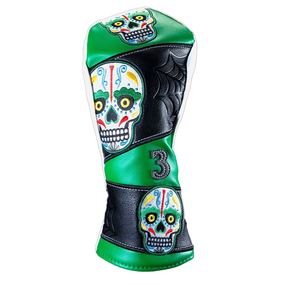 BLACK CLOVER Black Clover Sugar Skull Web Fairway Headcover