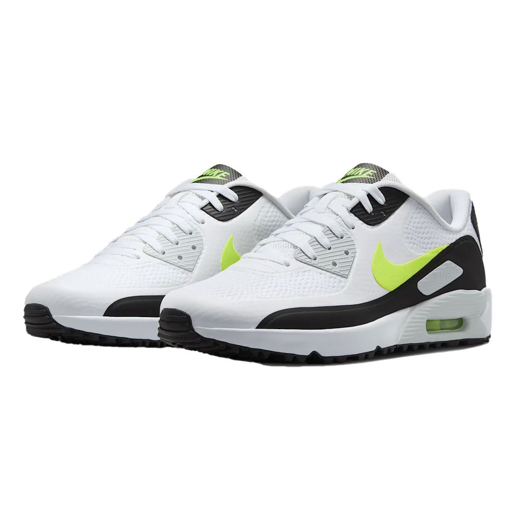 NIKE Nike Air Max 90 G Golf Shoes White Lime