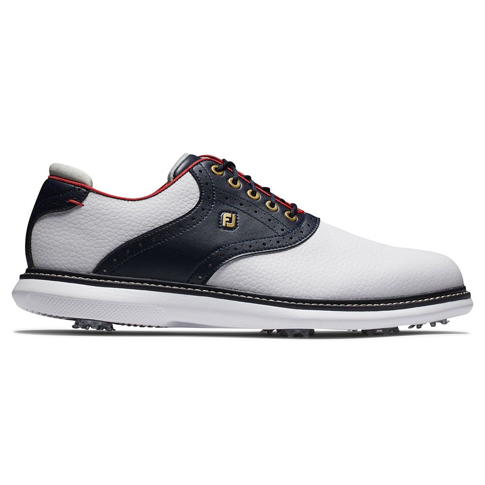 FOOTJOY FootJoy Traditions Golf Shoes White Red Navy 57951