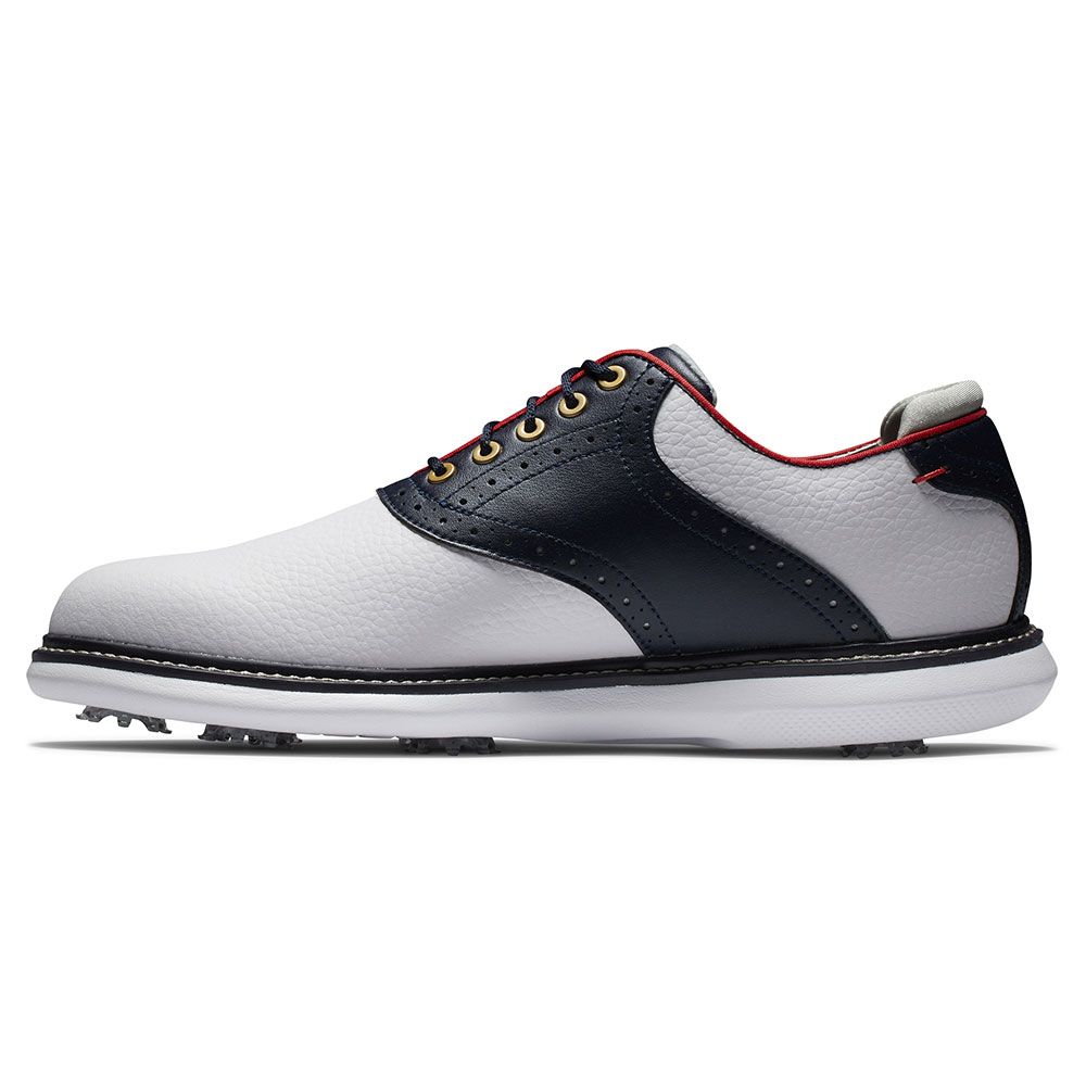 FOOTJOY FootJoy Traditions Golf Shoes White Red Navy 57951