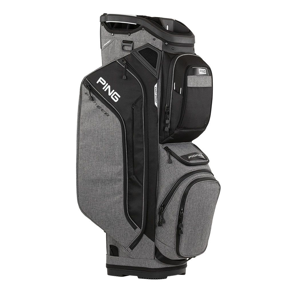 PING Ping Pioneer 244 Cart Bag Heather Grey Black