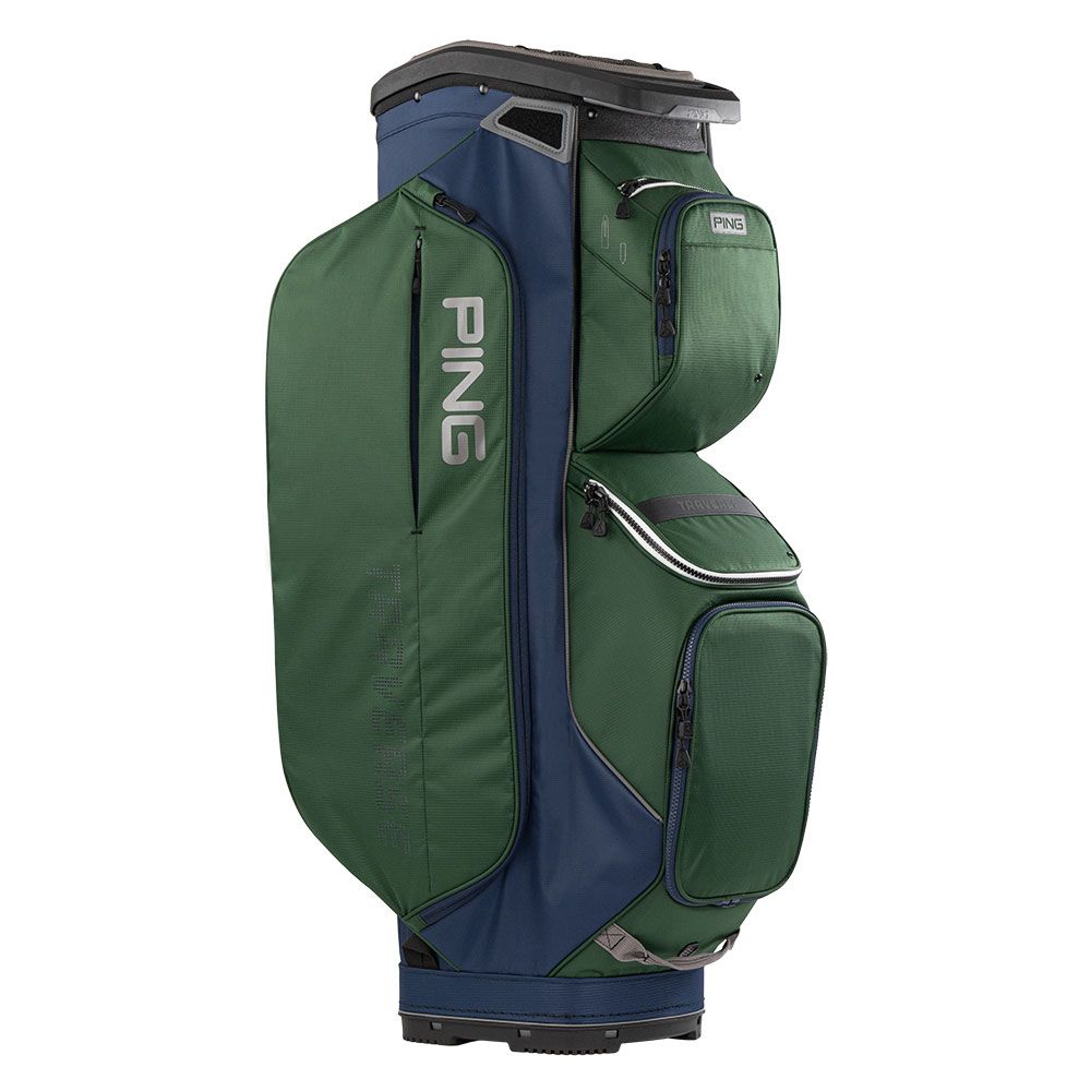 PING Ping Traverse 244 Cart Bag Dark Green Grey Navy