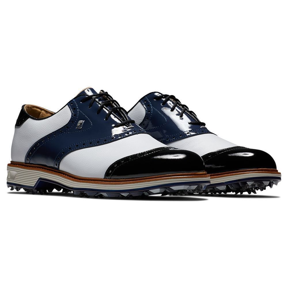 FOOTJOY FootJoy Wilcox Premiere Golf Shoes White Navy 54323