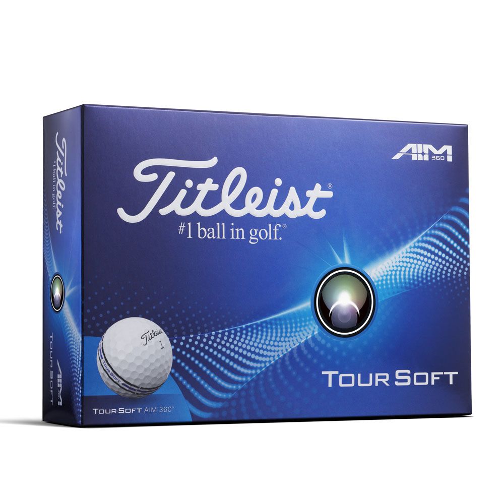 TITLEIST Titleist Tour Soft Aim 360 White Dozen Golf Balls