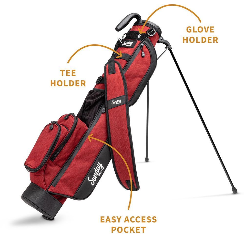 SUNDAY GOLF Sunday Golf LOMA 6 Club Carry Bag Burgundy