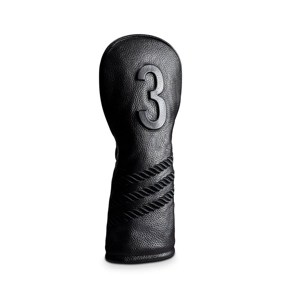 VESSEL Vessel Lux Embossé Fairway 3 Headcover Striped Black