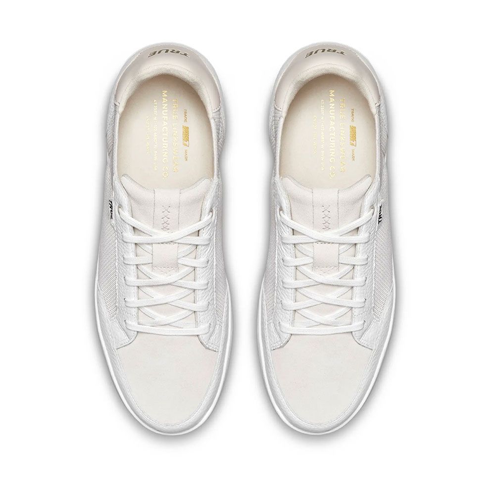 TRUE Trie FS-02 Mixed Media Golf Shoes White Truffle