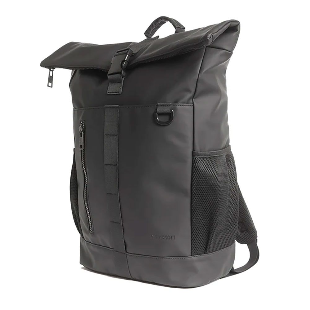 LYLE & SCOTT Lyle & Scott Legacy Water Resistant Rolltop Backpack Jet Black