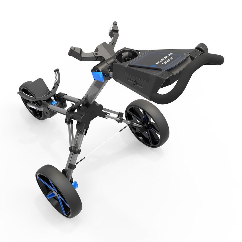 POWAKADDY Powakaddy Micra Push Cart Gunmetal/Blue