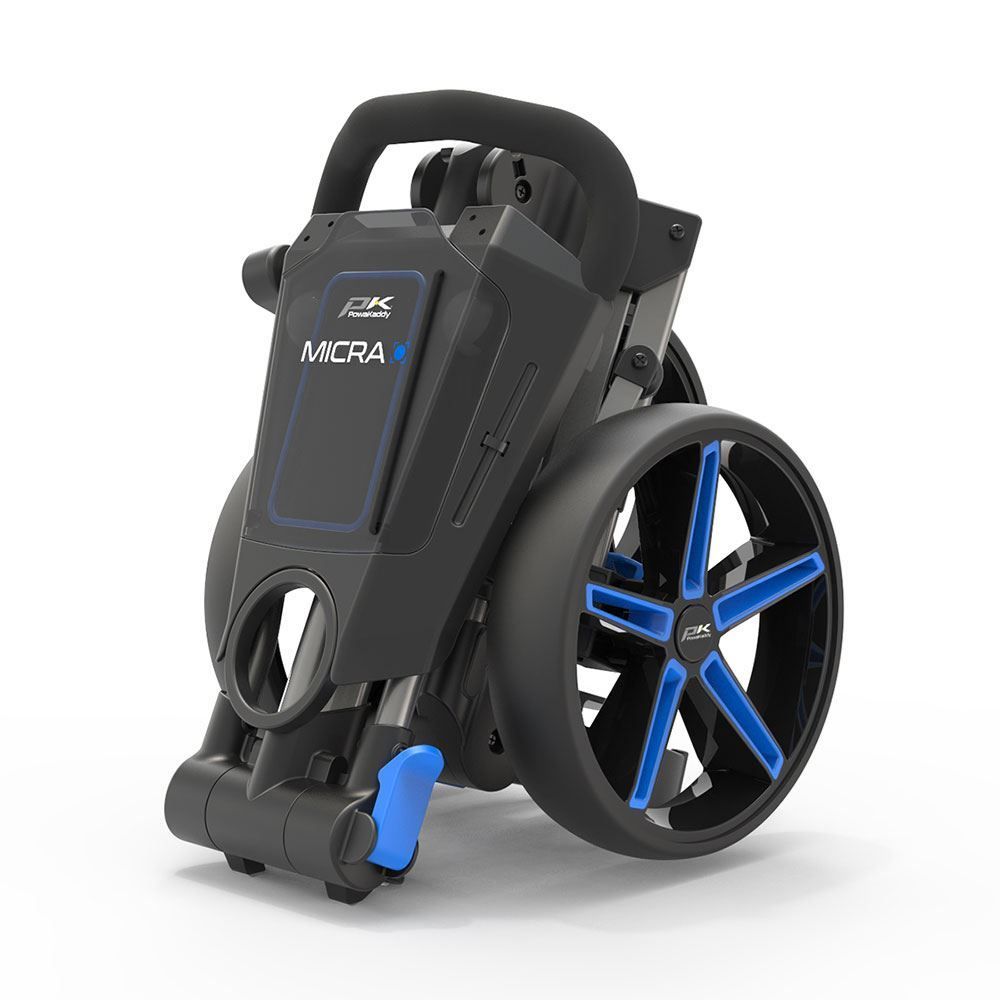 POWAKADDY Powakaddy Micra Push Cart Gunmetal/Blue