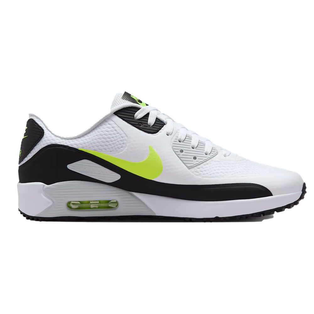 NIKE Nike Air Max 90 G Golf Shoes White Lime