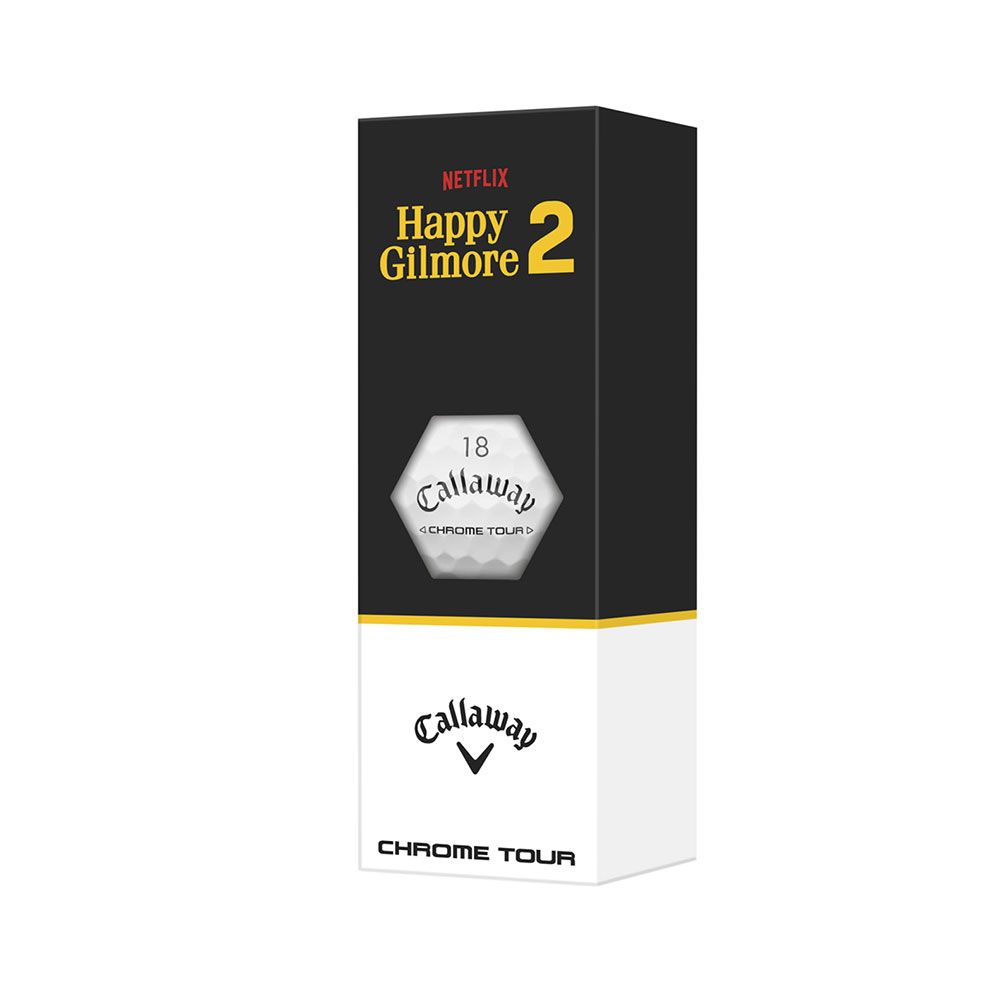 CALLAWAY Callaway Happy Gilmore 2 "Just Tap It In" Chrome Tour Golf Balls