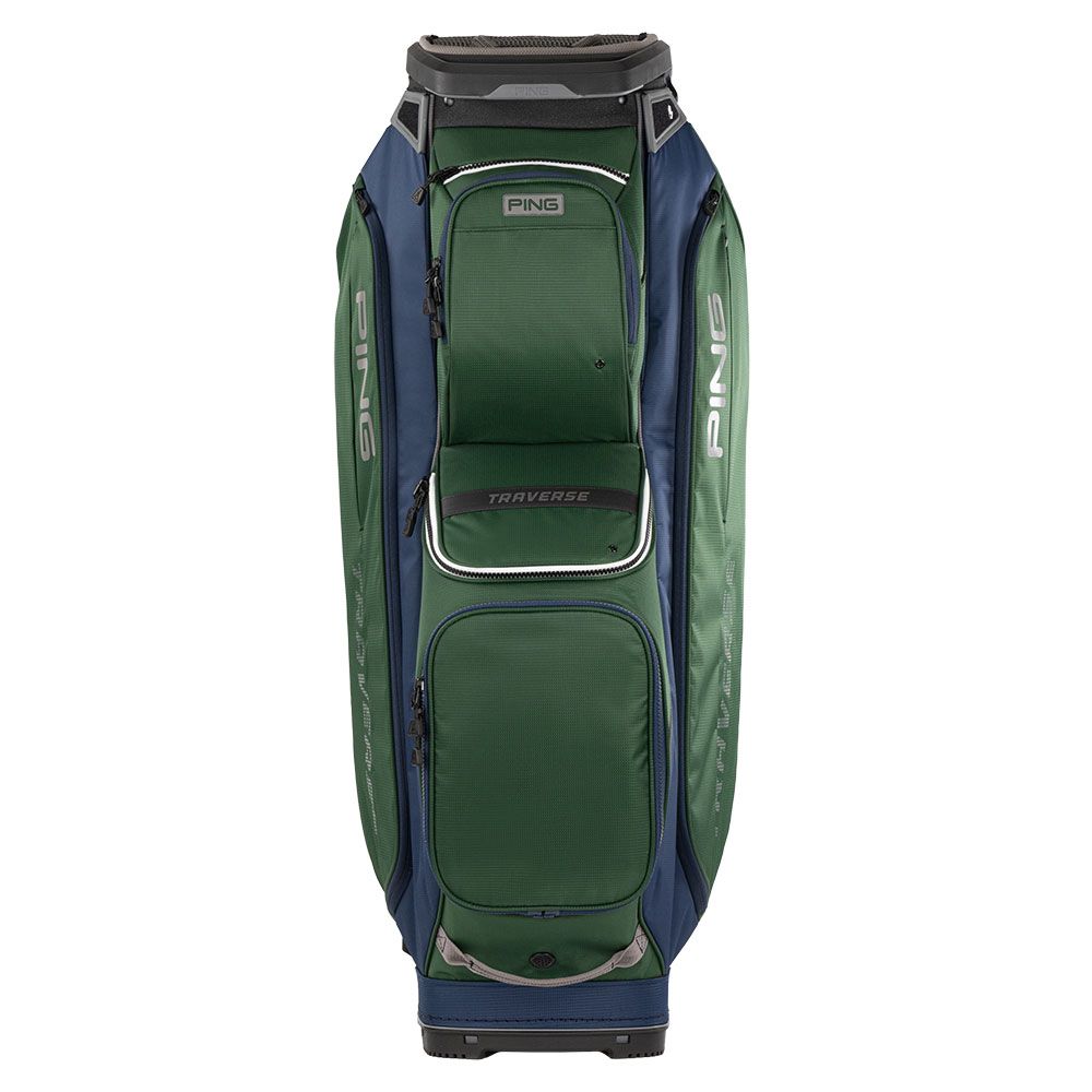 PING Ping Traverse 244 Cart Bag Dark Green Grey Navy