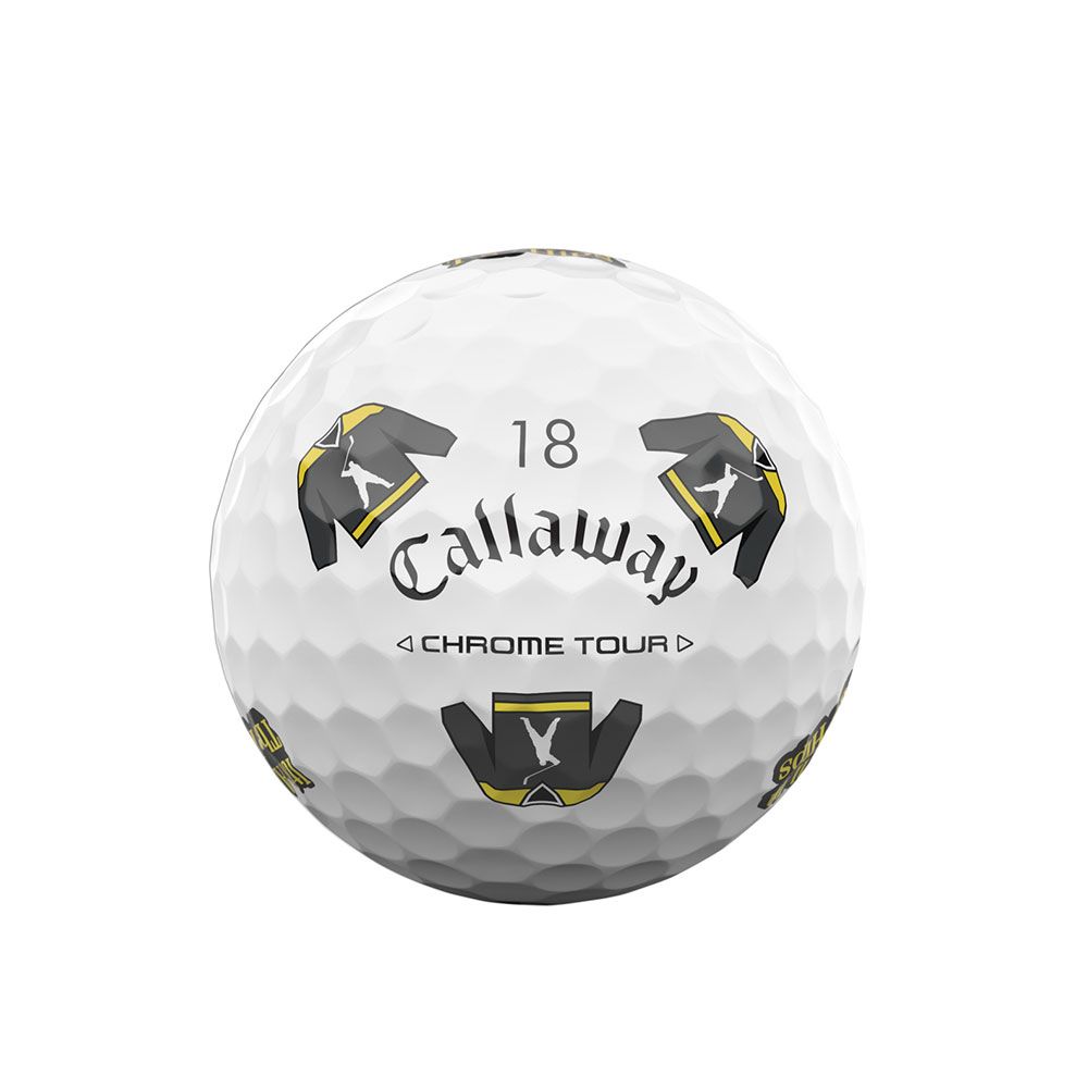CALLAWAY Callaway Happy Gilmore 2 "It's All In The Hips" Chrome Tour Golf Balls