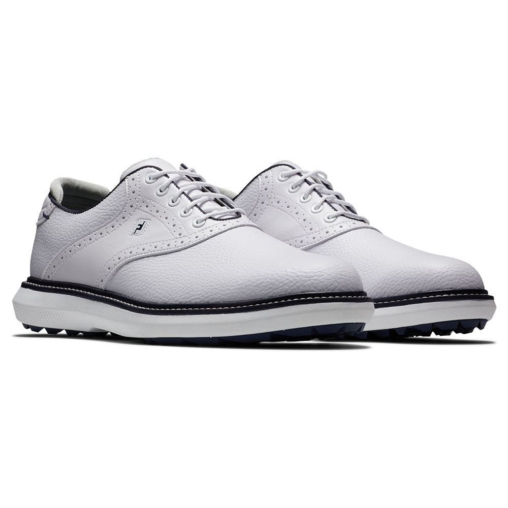 FOOTJOY FootJoy Traditions Spikeless Golf Shoes White 57927