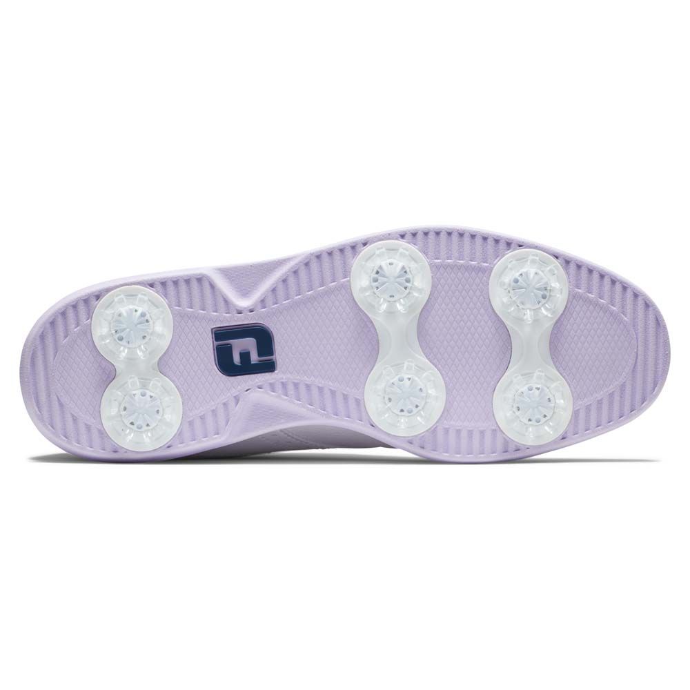 FOOTJOY FootJoy Ladies Traditions Golf Shoes White Purple 97930
