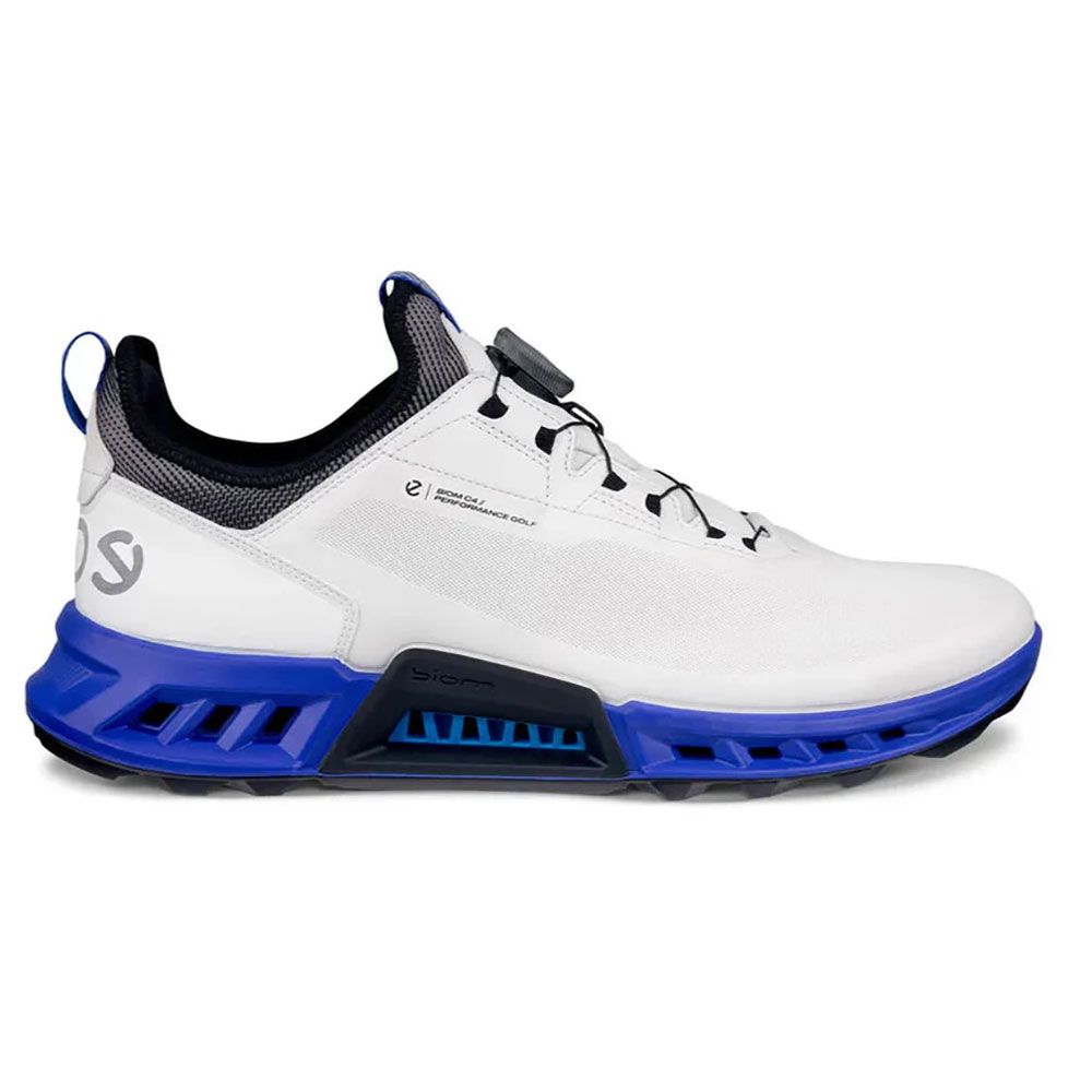 ECCO Ecco Biom C4 Hybrid Golf Shoes White Virtual Blue 130424 61109