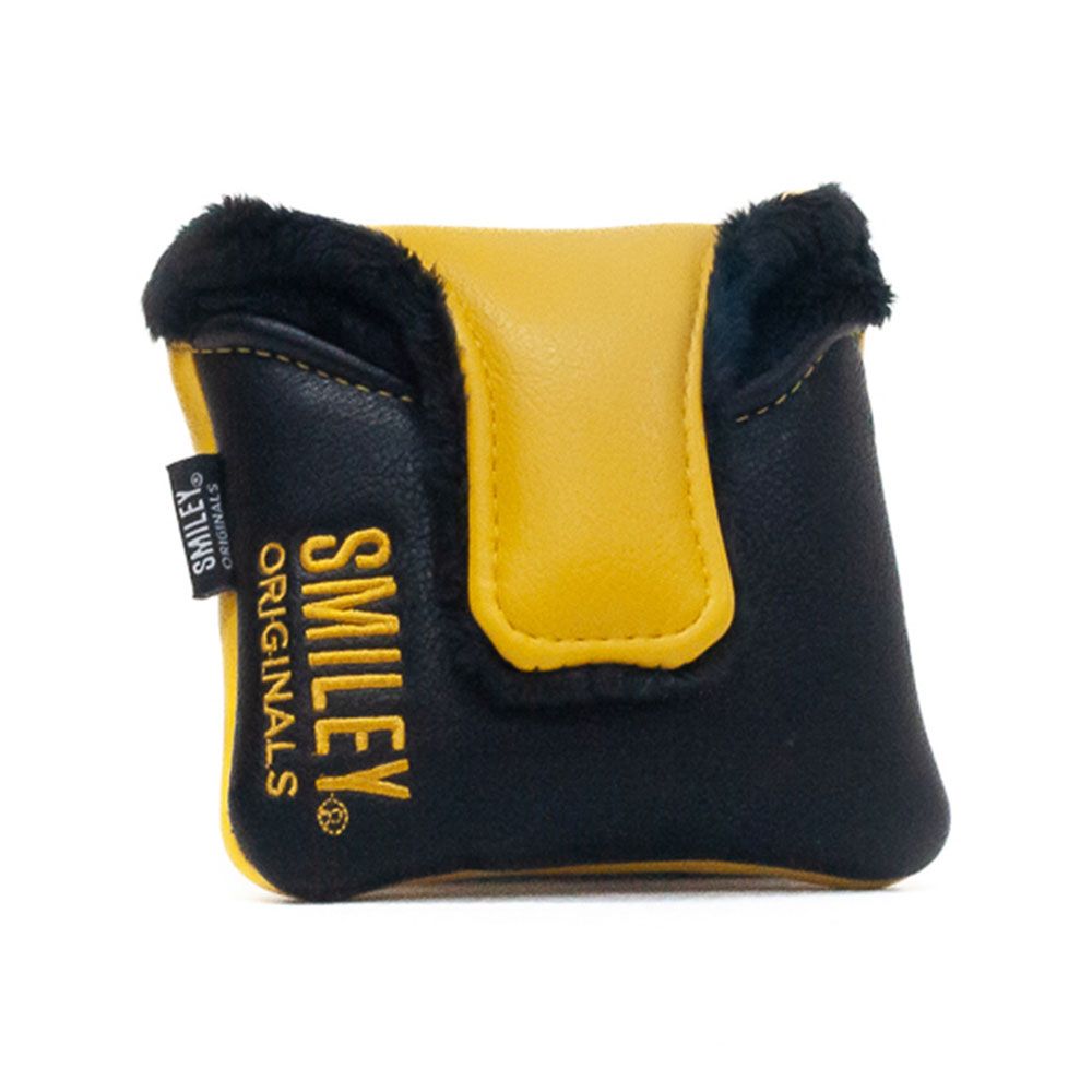 BRAND FUSION Brand Fusion Smiley Original Classic Mallet Putter Headcover Yellow Black