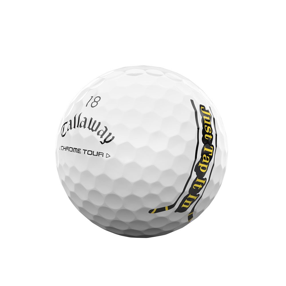 CALLAWAY Callaway Happy Gilmore 2 "Just Tap It In" Chrome Tour Golf Balls
