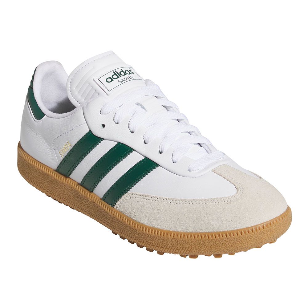 ADIDAS adidas Samba Spikeless Golf Shoes White Green JH6151