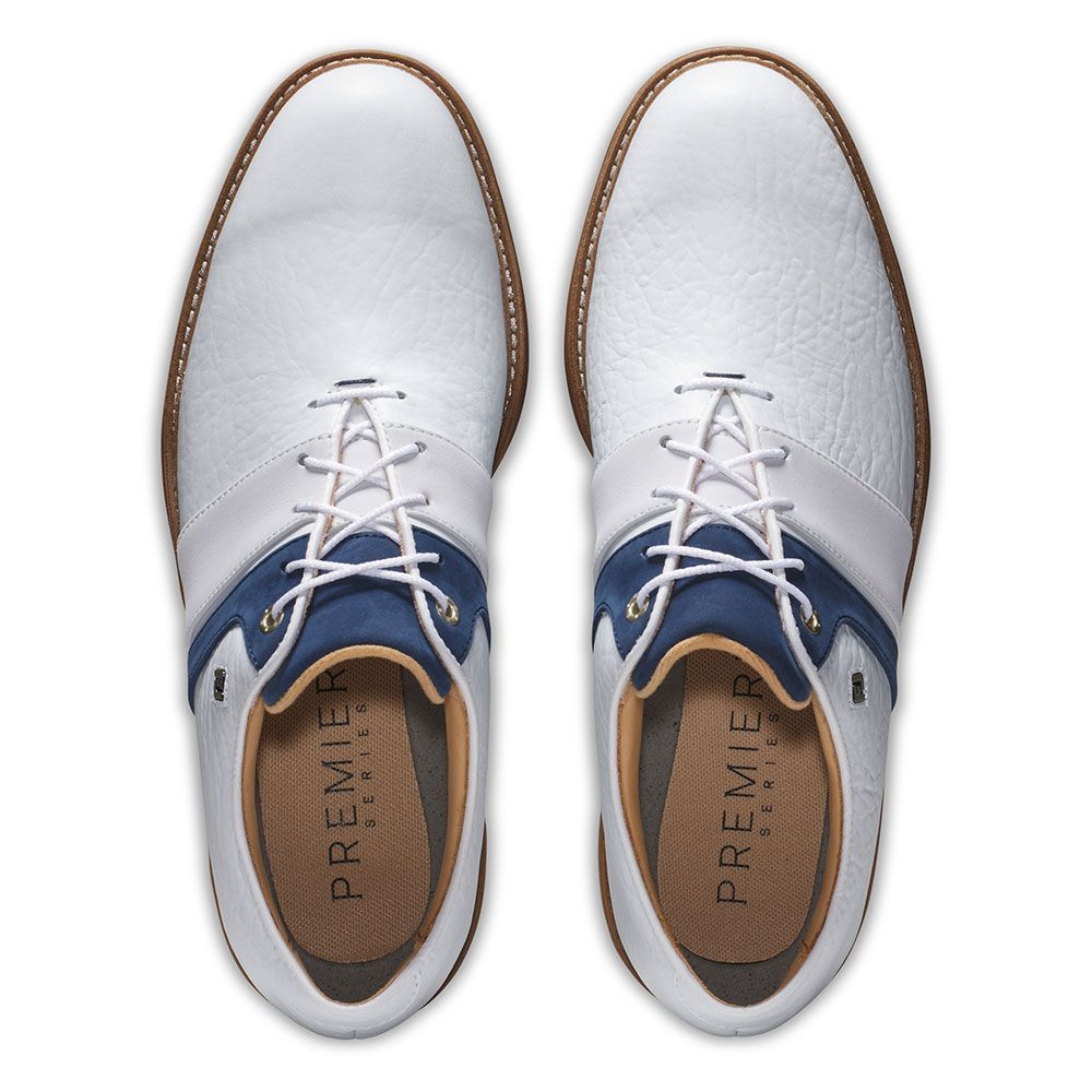 FOOTJOY Footjoy Premiere Packard LX Golf Shoes White Navy 54534