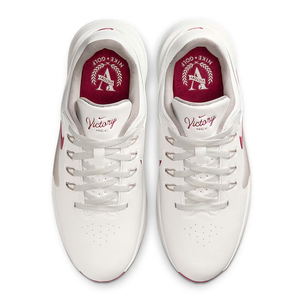 NIKE Nike Victory Pro 4 Golf Shoes White Grey Red