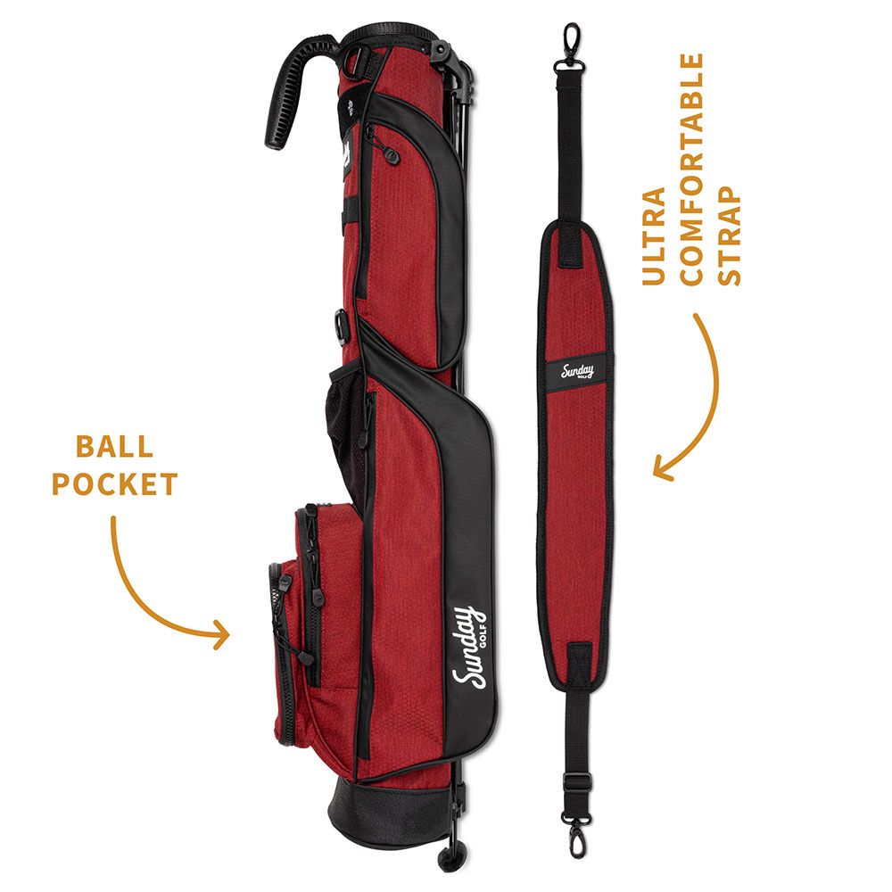 SUNDAY GOLF Sunday Golf LOMA 6 Club Carry Bag Burgundy