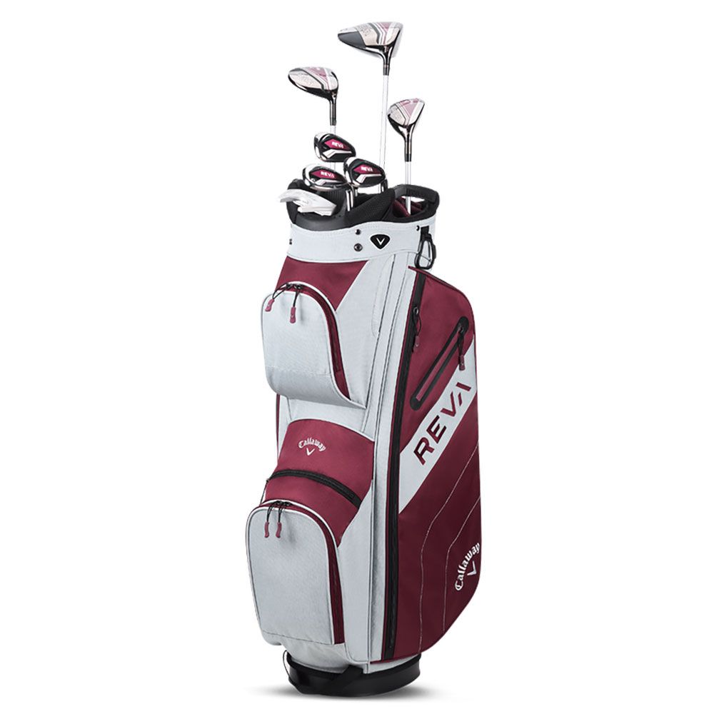 CALLAWAY Callaway REVA 8 Piece Cart Bag Complete Set Eggplant