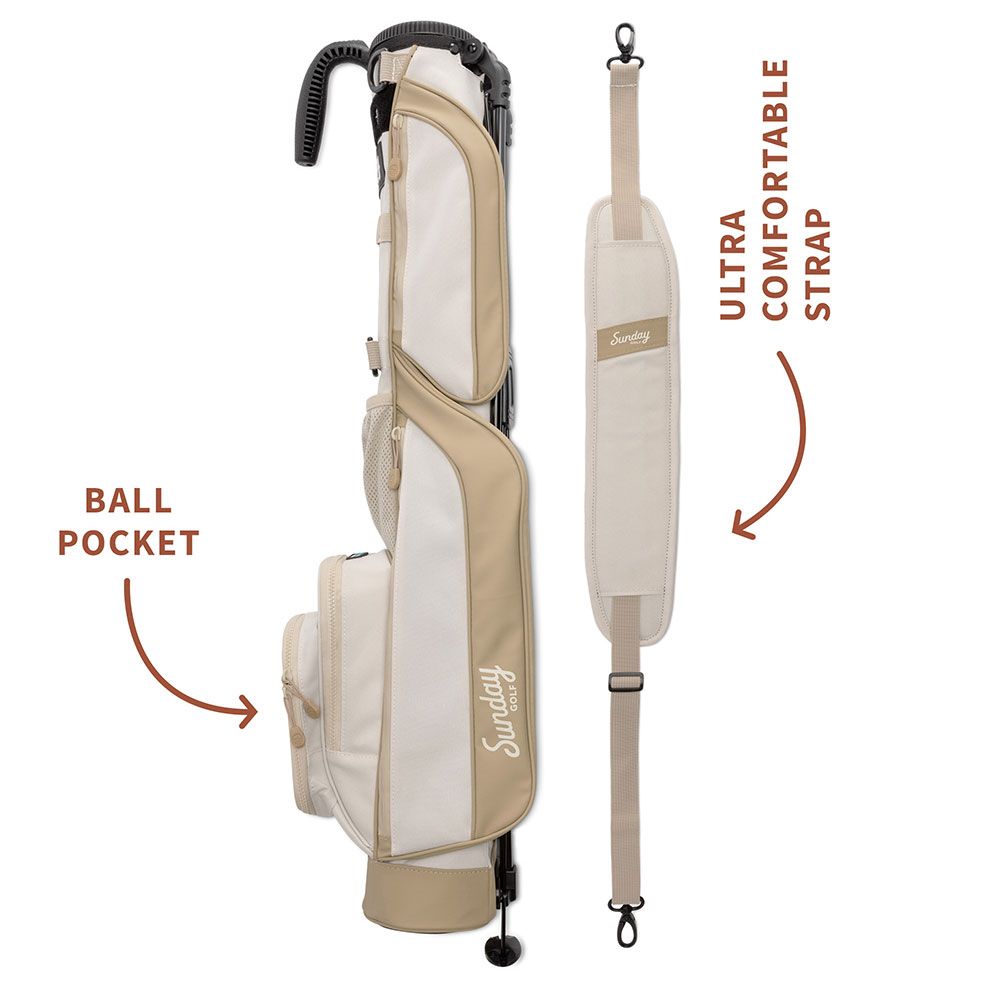SUNDAY GOLF Sunday Golf LOMA 6 Club Carry Bag Toasted Almond
