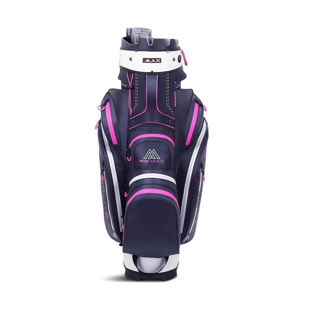 BIG MAX Big Max Dri Lite Silencio 2 Cart Bag Blue Silver Fuchsia