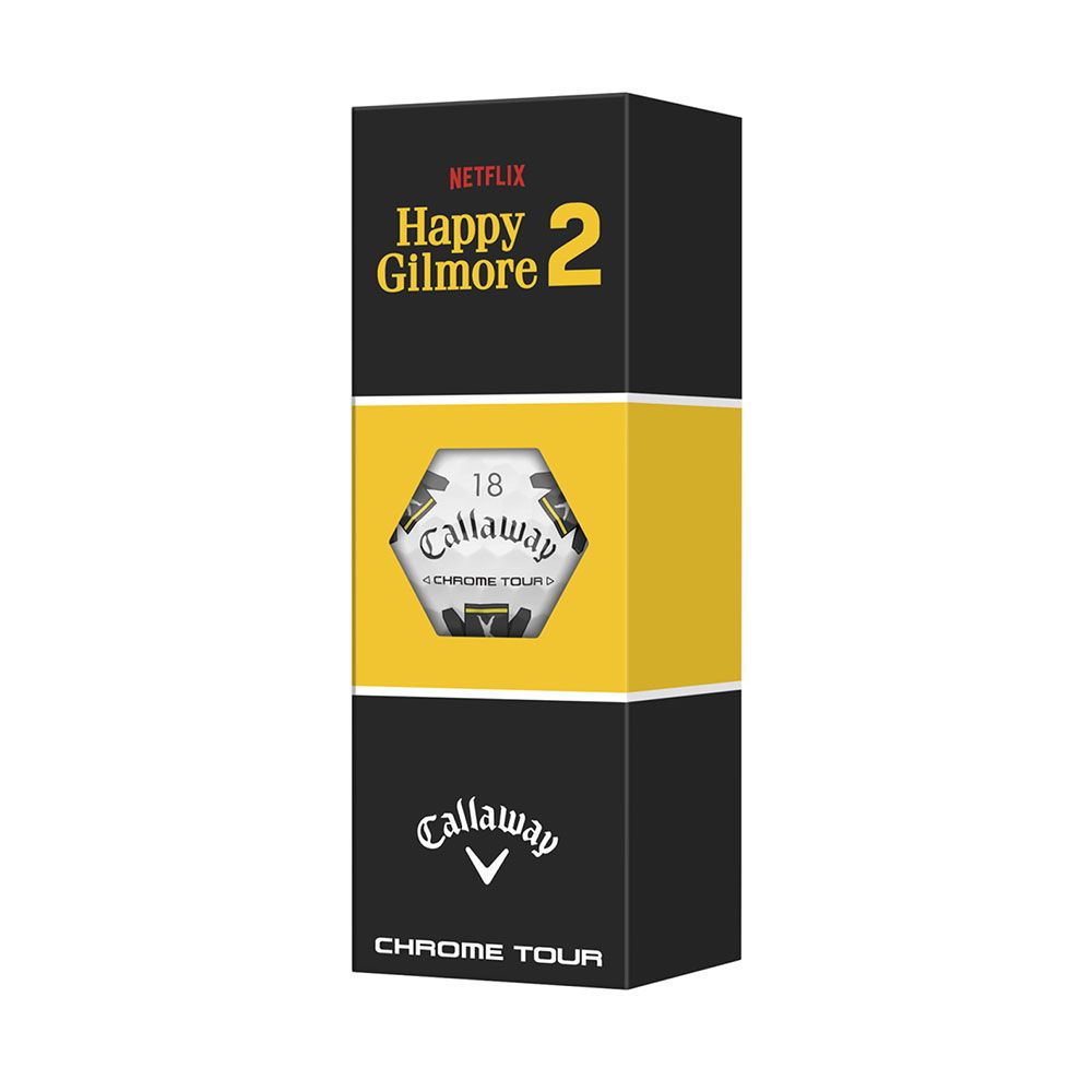 CALLAWAY Callaway Happy Gilmore 2 "It's All In The Hips" Chrome Tour Golf Balls