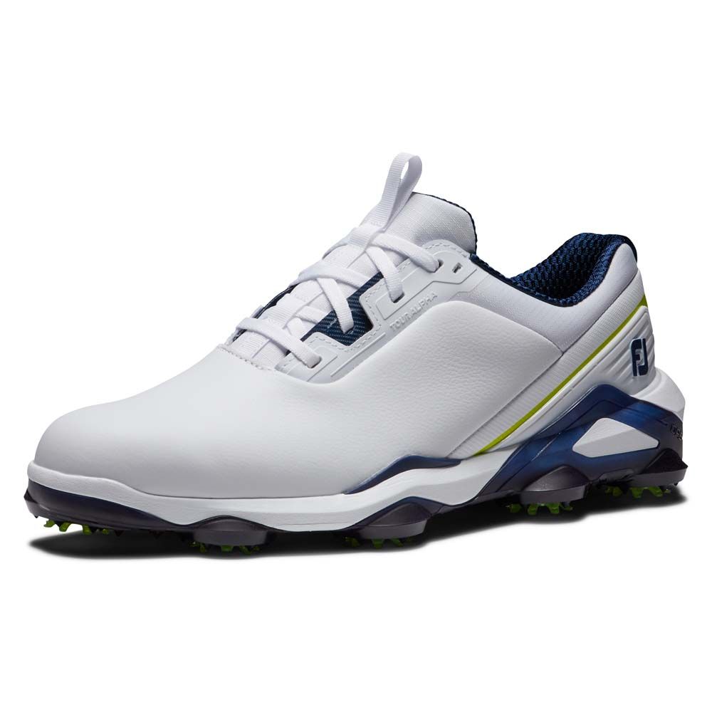 FOOTJOY FootJoy Tour Alpha Golf Shoes White Navy 55536