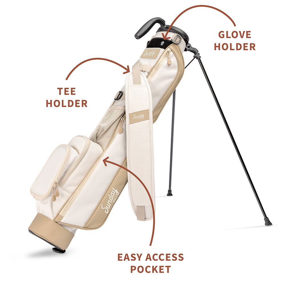 SUNDAY GOLF Sunday Golf LOMA 6 Club Carry Bag Toasted Almond