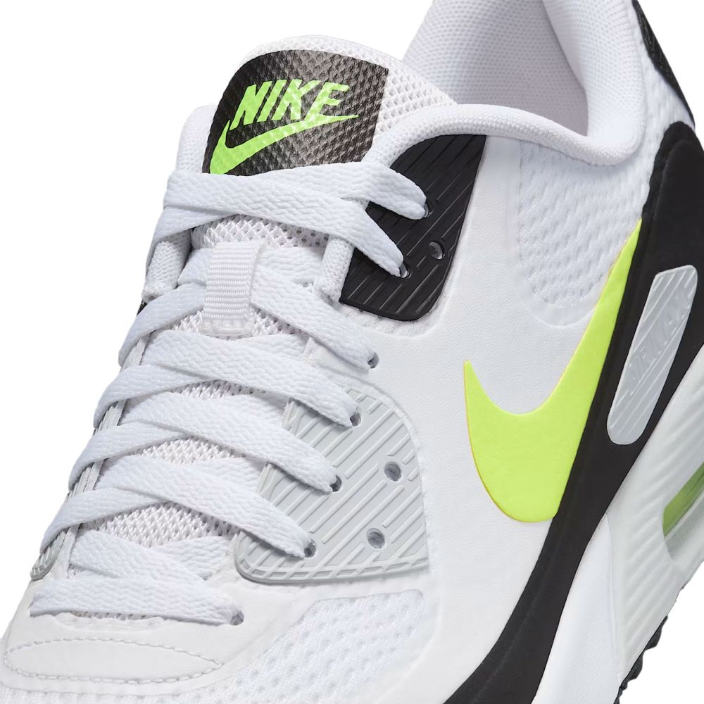 NIKE Nike Air Max 90 G Golf Shoes White Lime