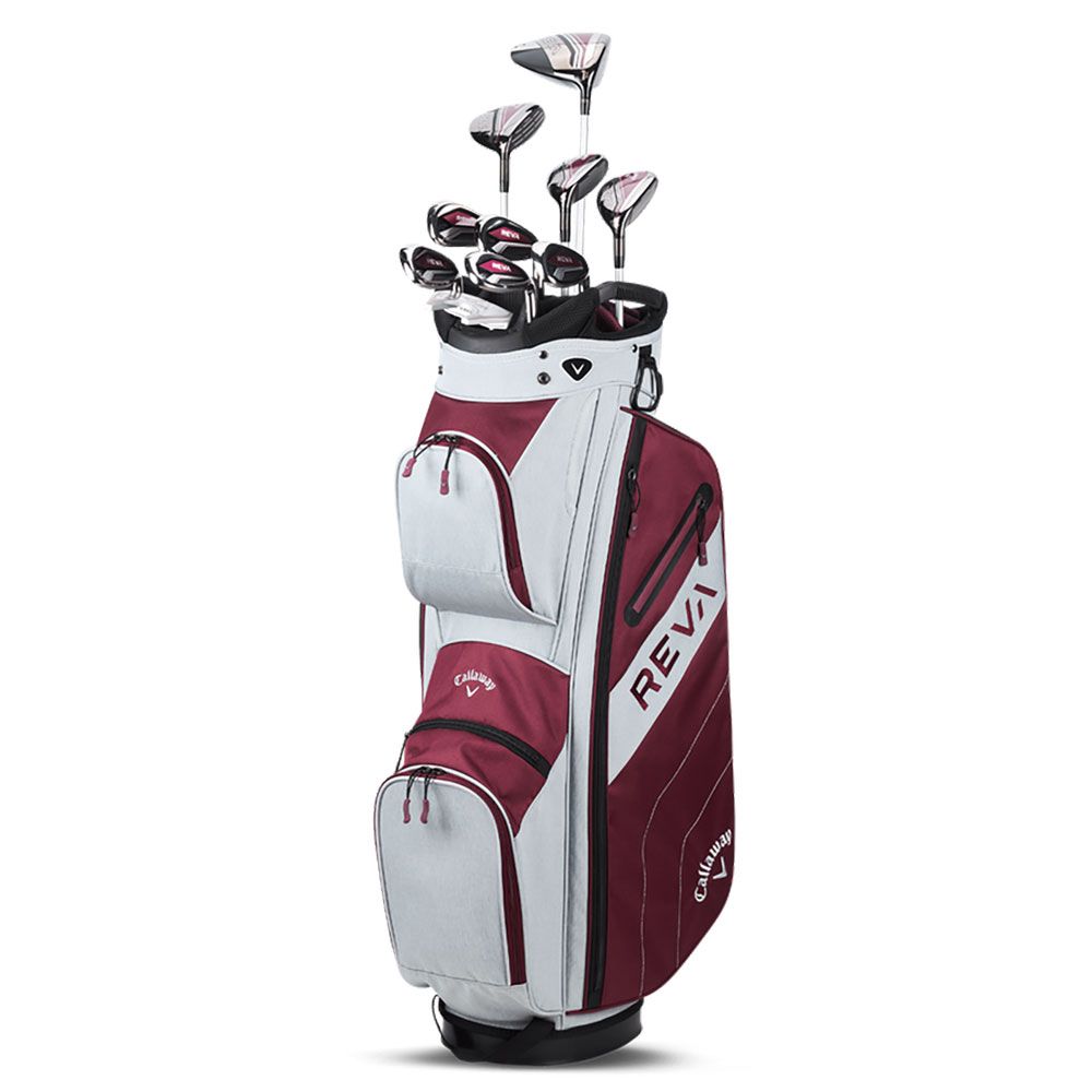 CALLAWAY Callaway REVA 11 Piece Cart Bag Complete Set Eggplant