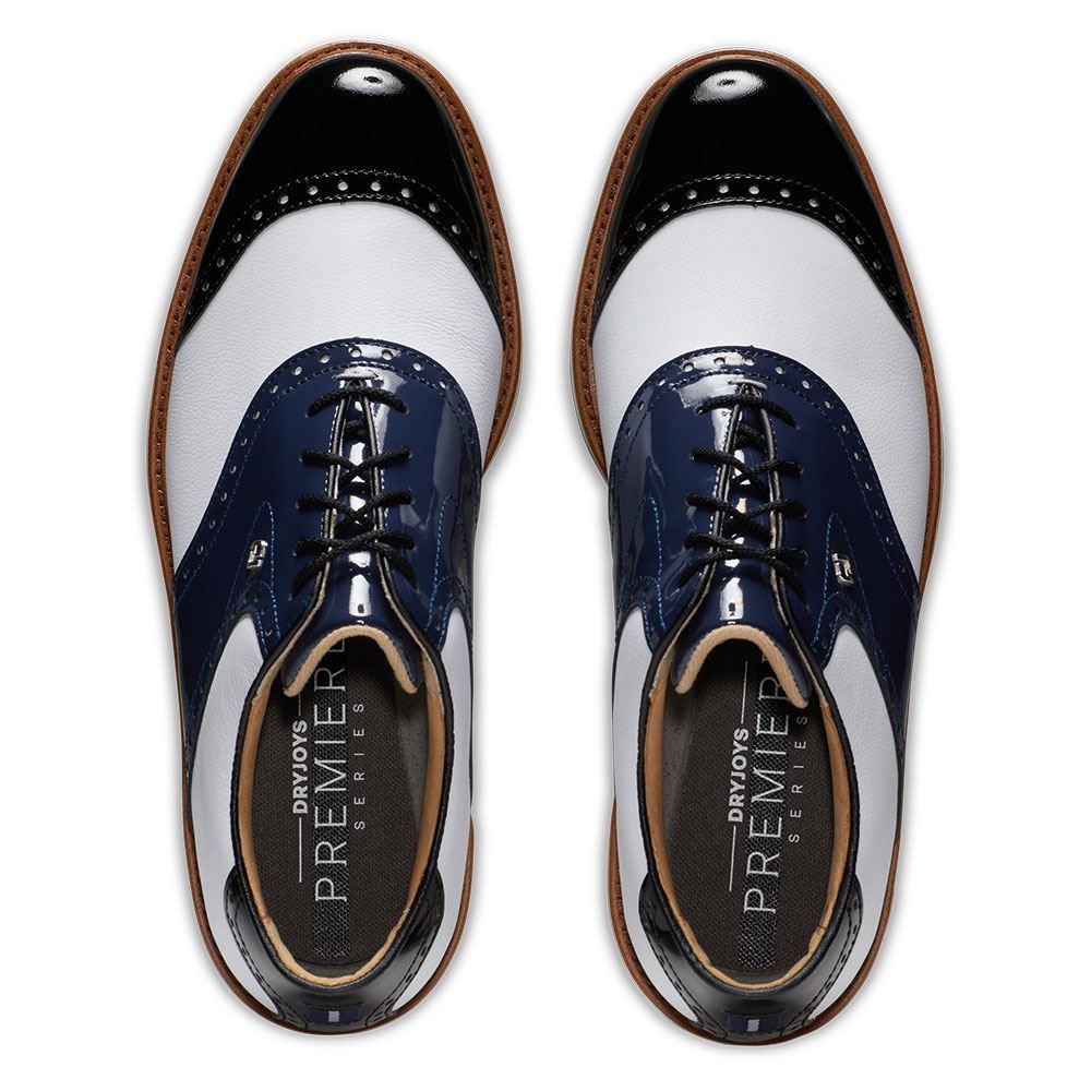 FOOTJOY FootJoy Wilcox Premiere Golf Shoes White Navy 54323