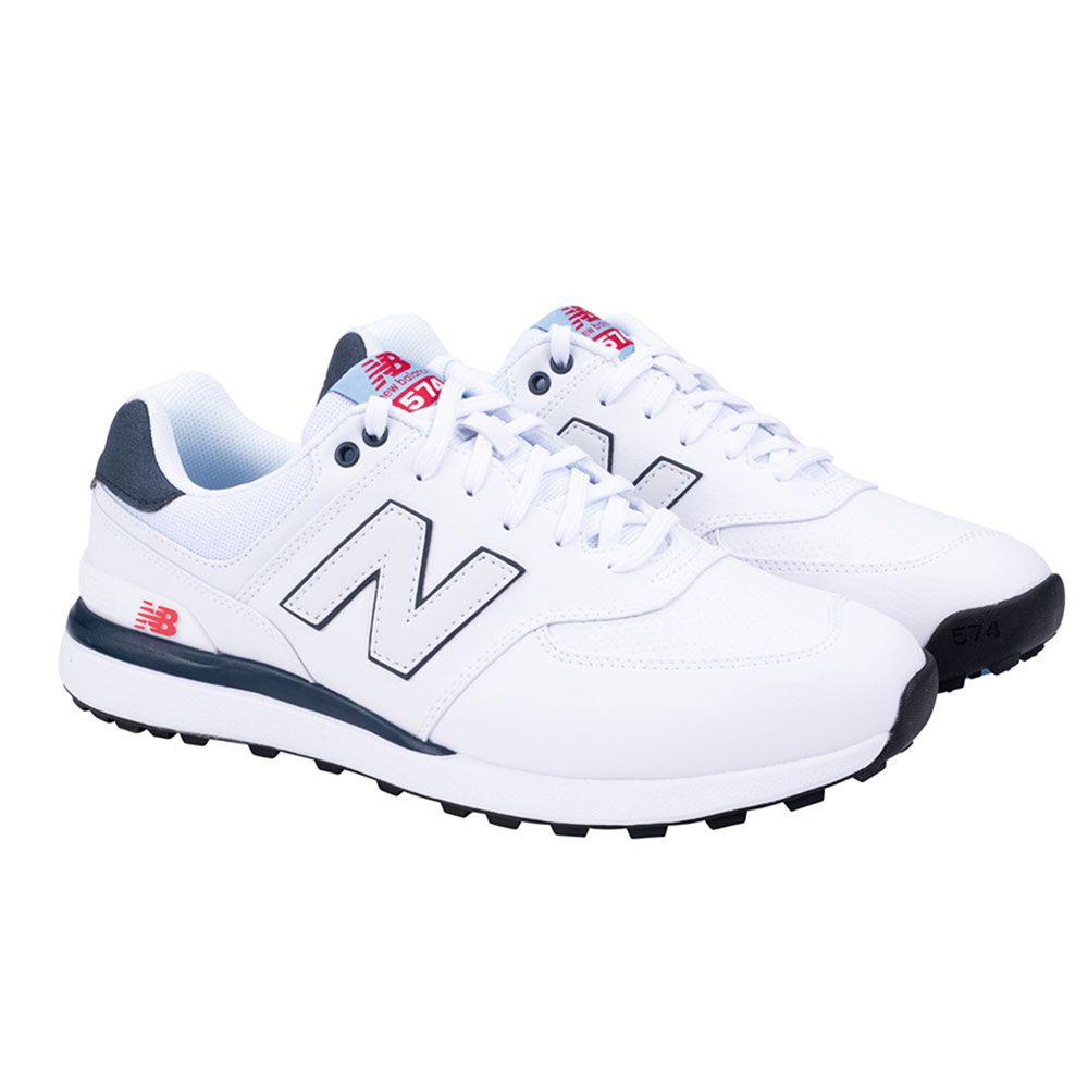 NEW BALANCE New Balance 574 Greens V2 Golf Shoes White Navy MG574