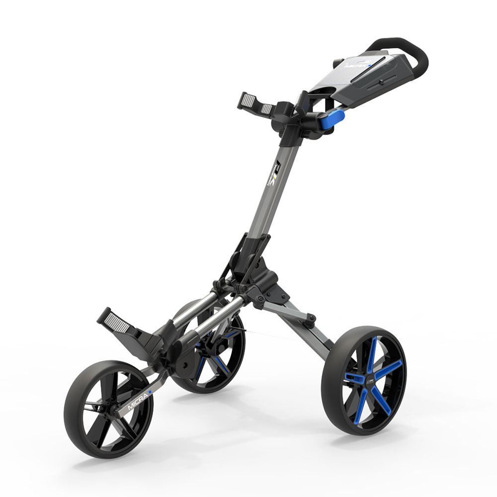 POWAKADDY Powakaddy Micra Push Cart Gunmetal/Blue