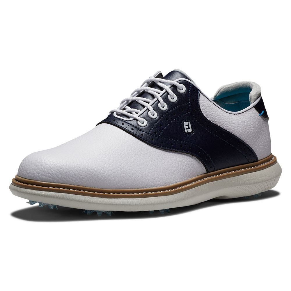 FOOTJOY FootJoy Traditions Golf Shoes White Navy 57899