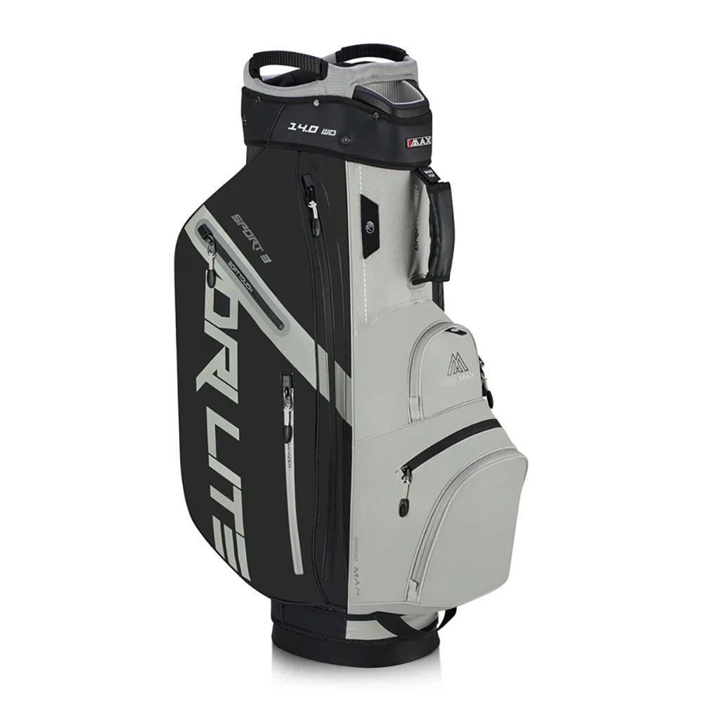 BIG MAX Big Max DRI LITE Sport 3 Cart Bag Black Taupe