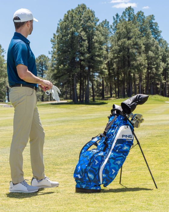 Ping Hoofer 231 Stand Bag Blue Topo