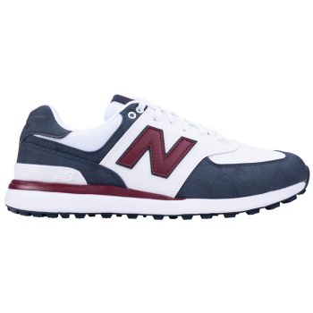 New Balance 574 Greens V2 Golf Shoes Blue White Red MG574
