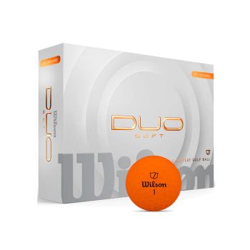 Wilson Duo Soft Orange Golf Balls 2025