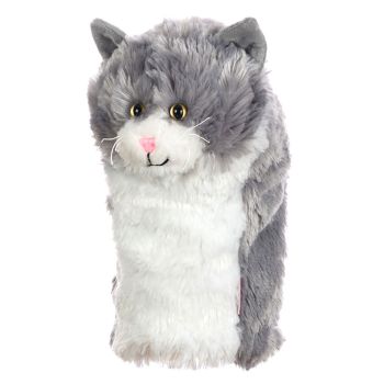 Daphnes Headcover Grey White Cat