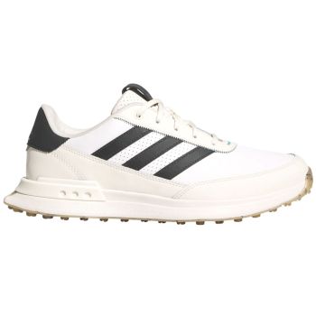 adidas S2G 24 Spikeless Leather Golf Shoes White Carbon JI4171