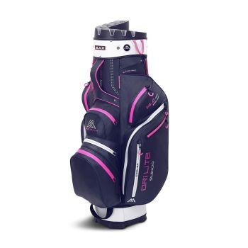 Big Max Dri Lite Silencio 2 Cart Bag Blue Silver Fuchsia