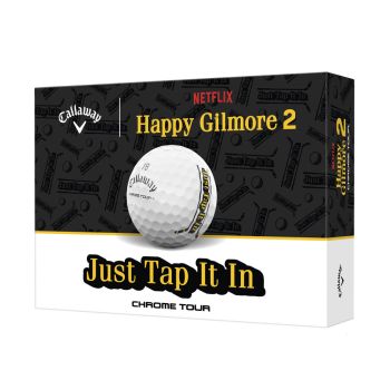 Callaway Happy Gilmore 2 "Just Tap It In" Chrome Tour Golf Balls